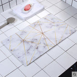 Nuevo estilo nórdico 40*70 cm alfombra de baño alfombra antideslizante alfombra de baño de PVC suave alfombra de baño de cocina tapa de piso de puerta salle de bain