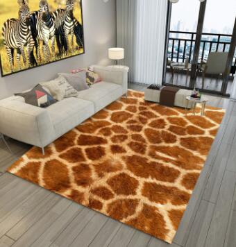 Alfombra de franela estilo leopardo