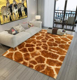 Alfombra de franela estilo leopardo