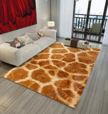Alfombra de franela estilo leopardo