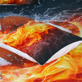 3D fútbol americano funda nórdica de agua de fuego Rugby impreso ropa de cama Brady americano fútbol deportes ropa de cama Set 3 Piezas