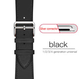 Correa de cuero de lujo para Apple Watch serie 1, 2, 3, 4 Simple banda deportiva