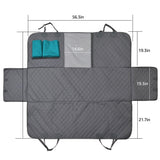 Funda de asiento de coche para perro con malla impermeable para mascotas, funda de asiento trasero para coche, Protector de cojín de hamaca con cremallera y bolsillos