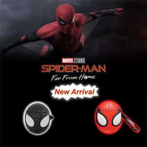 Marvel Spiderman silicona Bluetooth Funda para auriculares inalámbricos para Apple Airpods bonita protección de dibujos animados para Airpods cargador Funda
