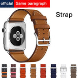 Correa de cuero de lujo para Apple Watch serie 1, 2, 3, 4 Simple banda deportiva para Apple Watch Correa accesorios para 40 42mm pulsera