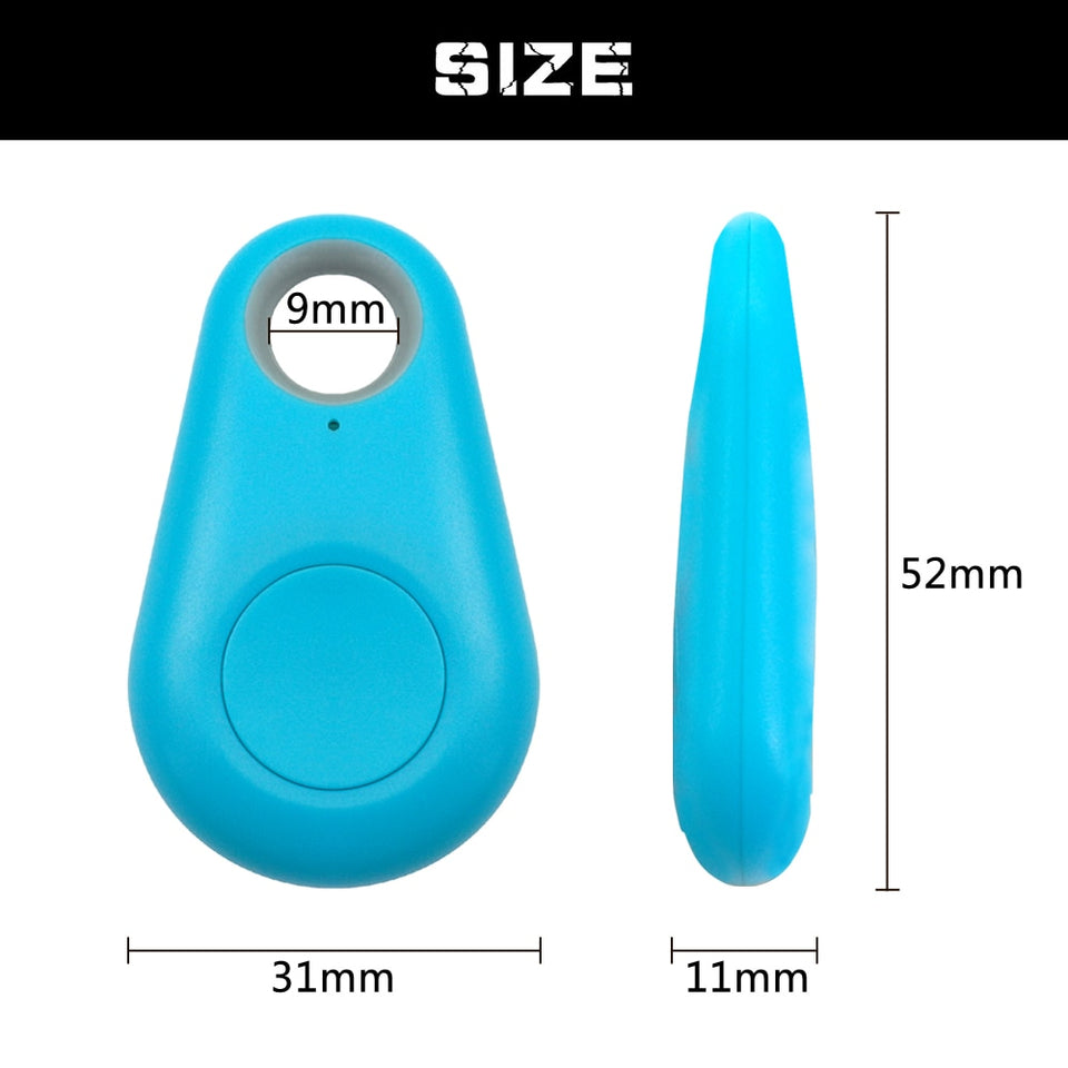Rastreador GPS inteligente para mascotas Mini localizador Bluetooth resistente al agua Anti-pérdida para perro mascota gato niños llave de la carpeta del coche collar de accesorios