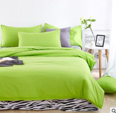 Nuevos juegos de cama de verano sábana de cebra y funda de edredón de color rojo rosa funda de almohada suave y cómoda King Queen Full doble