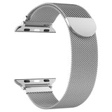 Pulsera Milanese Loop Correa de acero inoxidable para Apple Watch serie 1, 2, 3, 4 magnético banda ajustable para Apple Watch Correa 38 40 42mm