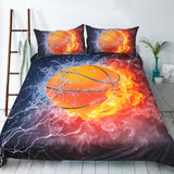 3D estadounidense de baloncesto juego de funda nórdica de agua de fuego impreso ropa de cama Brady americano fútbol deportes ropa de cama Set 3 Piezas un conjunto