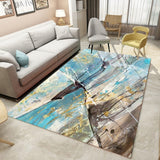 Alfombras de Arte Moderno INS para sala de estar alfombras de área abstracta dormitorio decoración del hogar mesa de café alfombra de estudio alfombra