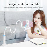 Universal 360 giratorio Flexible brazo teléfono soporte de escritorio cama perezoso tableta Clip soporte móvil para iPhone Samsung