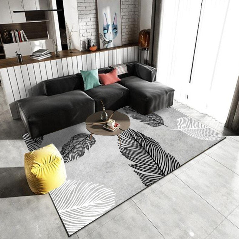 Nuevas alfombras geométricas nórdicas simples americanas para sala de estar alfombras de dormitorio de Casa alfombras para habitación de niños/área de estudio/comedor alfombra estera del juego