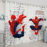 INS moderno Spiderman dibujos animados cortinas opacas para habitación de niños cortina impresa para niños dormitorio tratamiento ventana dormitorio drenaje