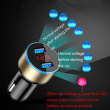 Cargador de coche USB Dual 3.1A con pantalla LED Universal para teléfono móvil cargador de coche para iPhone Xiaomi Samsung Huawei Oneplus tablet