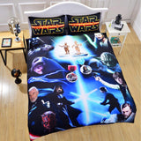 Juego de cama 3D de Star Wars funda de edredón estampada doble reina completa Real lifelike juegos de cama funda de almohada de buena calidad para habitación de los niños