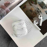 Funda de auriculares inalámbricos Bluetooth de mármol de lujo para Apple Airpods Funda de protección para Airpods caja de cargador accesorios Funda