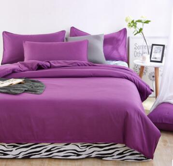 Nuevos juegos de cama de verano sábana de cebra y funda de edredón de color rojo rosa funda de almohada suave y cómoda King Queen Full doble