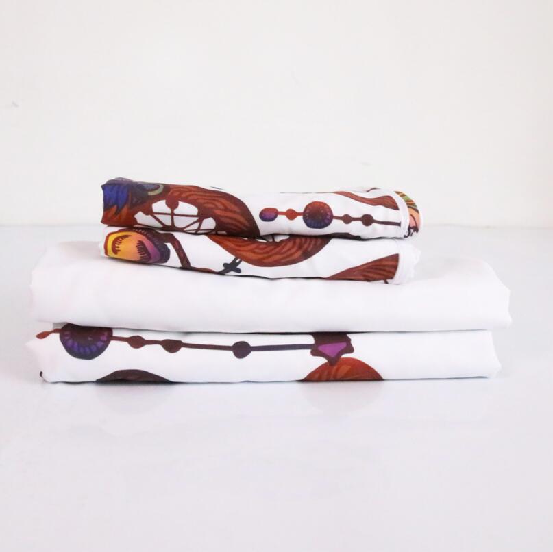3 unids/set Hipster acuarela juego de cama reina tamaño atrapasueños plumas edredón cubierta Bohemia impreso edredon cama cubierta