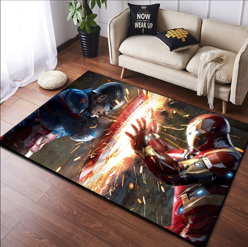 Nuevo superhéroe Superman Batman estampado alfombrillas antideslizantes alfombras Spiderman alfombra de bienvenida alfombra de baño alfombra de cocina