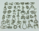 Nuevo juego de 30/41/46 piezas de Metal rompecabezas mente cerebro Teaser anillos de alambre mágico rompecabezas juguetes de juego para los niños de los adultos