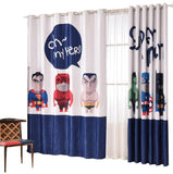 INS los Vengadores Capitán América cortinas opacas para habitación de niños cortina impresa para niños tratamiento de ventana de dormitorio