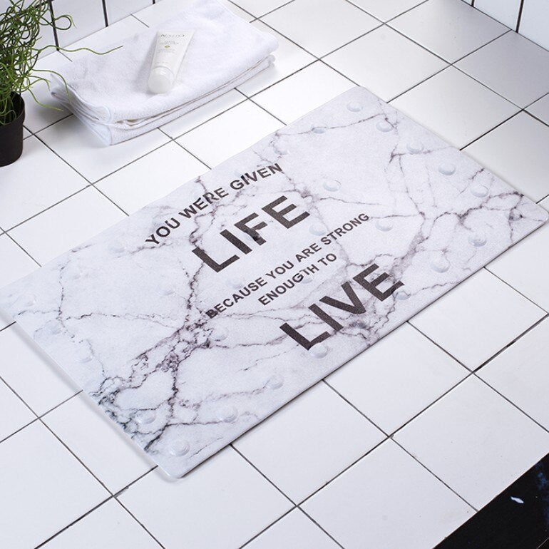 Nuevo estilo nórdico 40*70 cm alfombra de baño alfombra antideslizante alfombra de baño de PVC suave alfombra de baño de cocina tapa de piso de puerta salle de bain
