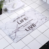 Nuevo estilo nórdico 40*70 cm alfombra de baño alfombra antideslizante alfombra de baño de PVC suave alfombra de baño de cocina tapa de piso de puerta salle de bain