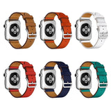 Correa de cuero de lujo para Apple Watch serie 1, 2, 3, 4 Simple banda deportiva para Apple Watch Correa accesorios para 40 42mm pulsera