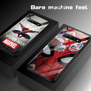 Funda de cristal templado para samsung de Spiderman