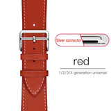 Correa de cuero de lujo para Apple Watch serie 1, 2, 3, 4 Simple banda deportiva