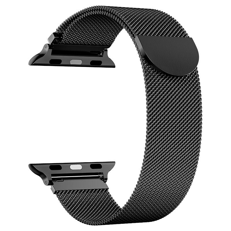 Pulsera Milanese Loop Correa de acero inoxidable para Apple Watch serie 1, 2, 3, 4 magnético banda ajustable para Apple Watch Correa 38 40 42mm