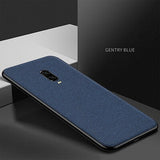 Funda de teléfono de silicona suave textura de tela de lujo para Oneplus 6 T 6 5 T 5 funda textil ultrafina para Oneplus 6 5 T tela Funda