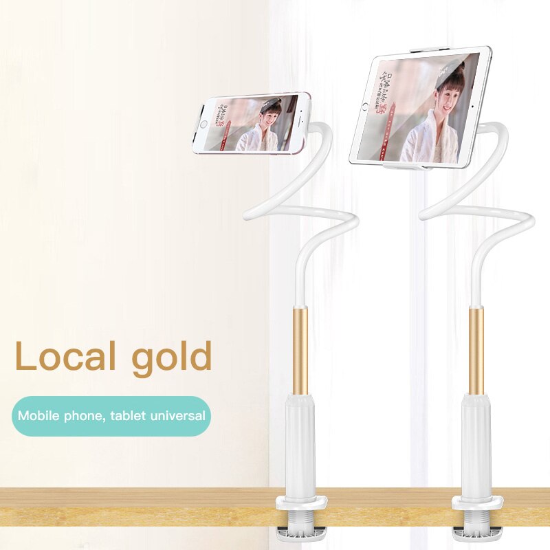 Universal 360 giratorio Flexible brazo teléfono soporte de escritorio cama perezoso tableta Clip soporte móvil para iPhone Samsung