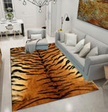Alfombra de franela estilo leopardo