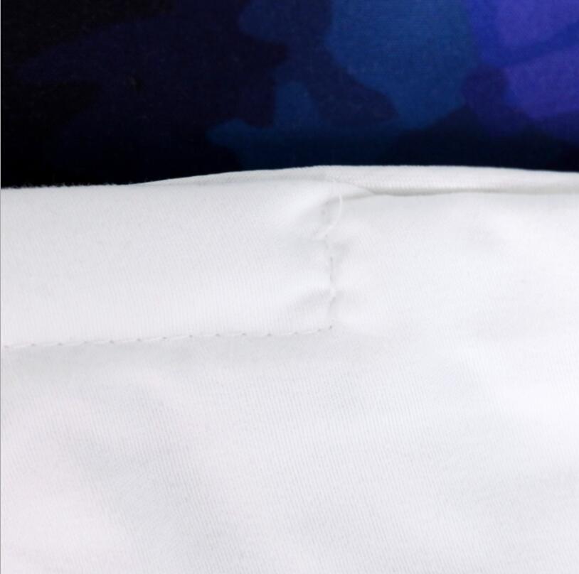 Funda de edredón de mano Hamsa 3 piezas de moda con funda de almohada blanca con azul oscuro juego de cama Vintage suave funda de edredón de microfibra conjunto