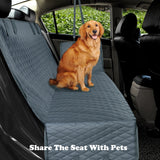 Funda de asiento de coche para perro con malla impermeable para mascotas, funda de asiento trasero para coche, Protector de cojín de hamaca con cremallera y bolsillos