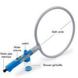 360 rociadores de lavado en forma de anillo de baño rápido de limpieza de lavado de rociadores de baño para mascotas perro gato herramienta de ducha 1 pc