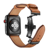 Correa de cuero de lujo para Apple Watch serie 1, 2, 3, 4