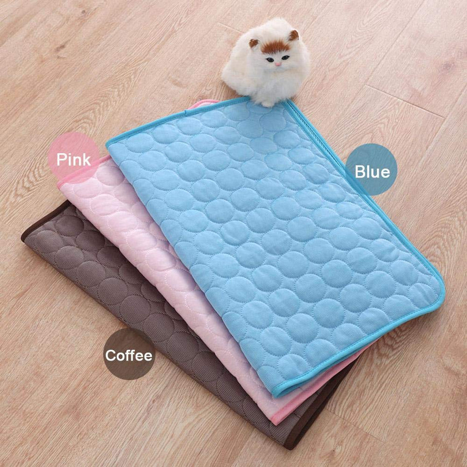 Colchonetas de enfriamiento de verano manta de hielo para mascotas colchonetas de cama para perros gatos sofá portátil Tour Camping Yoga dormir accesorios para mascotas
