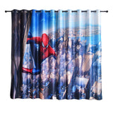 Cortinas opacas de dibujos animados de tela de Spiderman modernas para habitación de niños cortina impresa para niños dormitorio tratamiento de ventana dormitorio