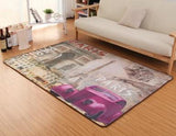 Alfombra decorativa para sala de estar con la bandera británica