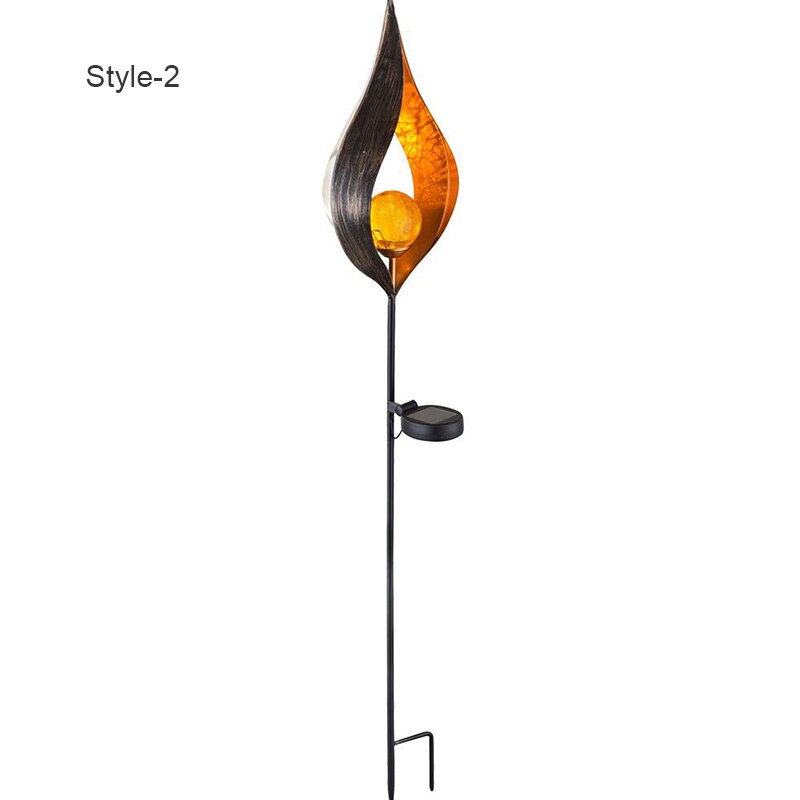 Luz Solar LED simulación llama de fuego