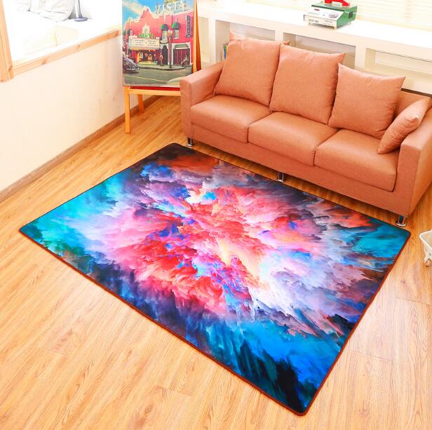 Esteras de alfombra antideslizantes Arte Abstracto estrellas pintura de franela alfombrilla de suelo alfombras de exterior puerta de entrada del hogar 8 tipos de alfombras