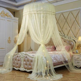 Princesa mosquitera doble cama cortinas cortina de dormir dosel red Full Queen King Size Net 120 cm diamter led regalo Luz