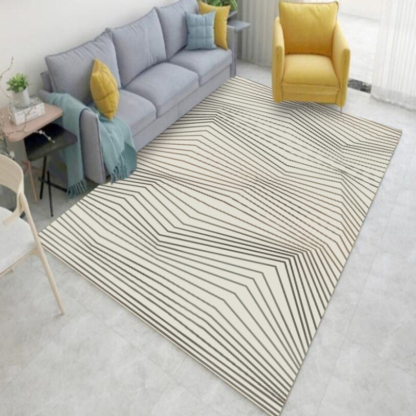 Nuevas alfombras geométricas nórdicas simples americanas para sala de estar alfombras de dormitorio de Casa alfombras para habitación de niños/área de estudio/comedor alfombra estera del juego