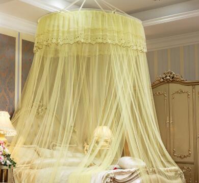 Nueva princesa colgante redondo de encaje dosel cama red cómoda domo de estudiante mosquitera para cuna doble cama de Reina