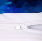 Funda de edredón de mano Hamsa 3 piezas de moda con funda de almohada blanca con azul oscuro juego de cama Vintage suave funda de edredón de microfibra conjunto
