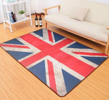 Alfombra decorativa para sala de estar con la bandera británica
