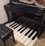 100*200 cm alfombra de salón antideslizante de gran tamaño con llave de Piano para niño, niña, pasillo, alfombras de dormitorio alfombra de baño para salón de piano