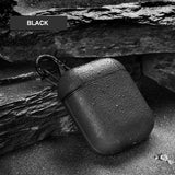 Funda de cuero de lujo para auriculares inalámbricos Bluetooth para Apple AirPods Funda de protección Ultra fina de PU para Airpods caja de carga Funda